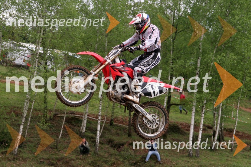 Jan Pečelin (AMD Buhc)MOTOKROS, 4. dirka za DP, Semič