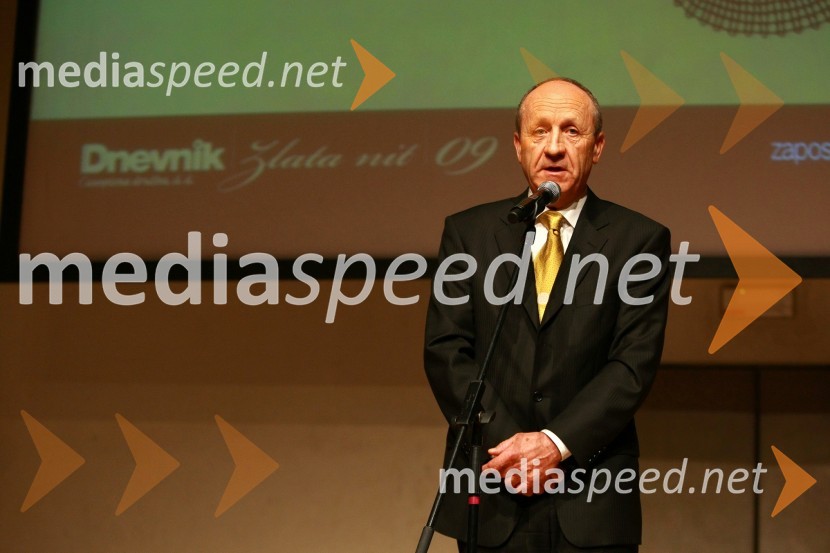 Mag. Branko Pavlin, predsednik uprave časopisne družbe DnevnikZlata nit 2009, slavnostna razglasitev najboljših zaposlovalcev leta 2009