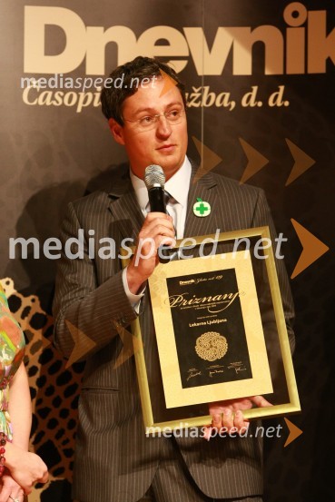 Mag. Marko Jaklič, direktor Javnega zavoda Lekarna LjubljanaZlata nit 2009, slavnostna razglasitev najboljših zaposlovalcev leta 2009