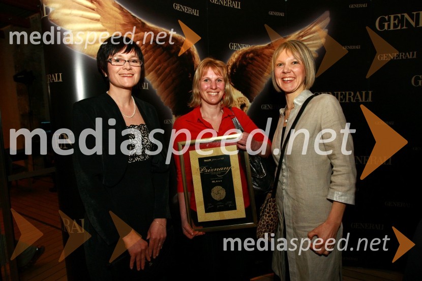 ..., ... in Edita Krajnović, MediadeZlata nit 2009, slavnostna razglasitev najboljših zaposlovalcev leta 2009