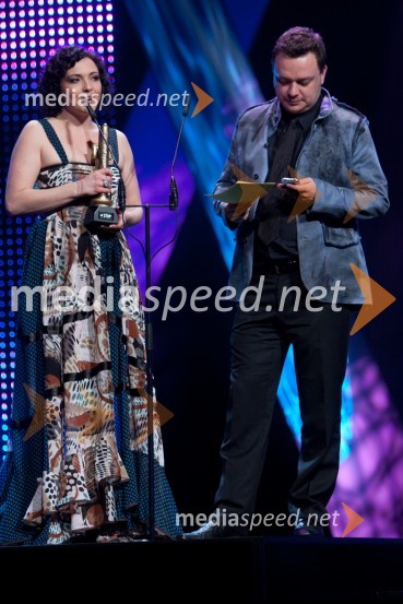 Polona Požgan Štorman in Sašo Papp, Radio CenterViktorji 2009, prireditev - dogajanje v dvorani