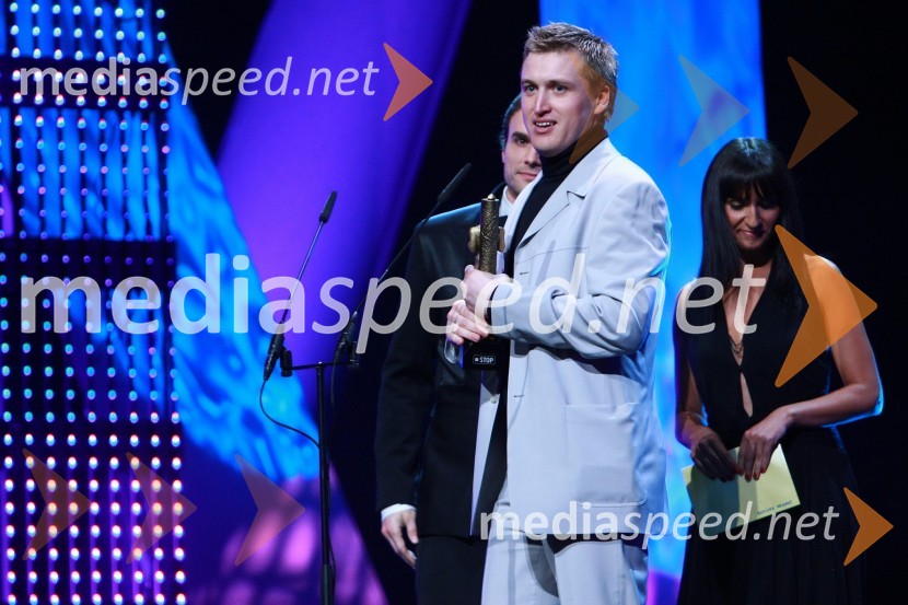 Denis Avdič, moderator Radia 1Viktorji 2009, prireditev - dogajanje v dvorani