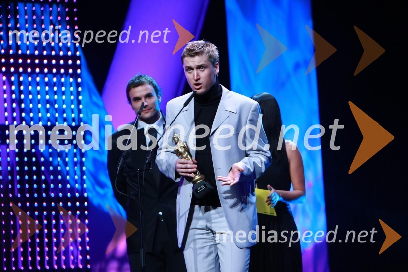 Denis Avdič, moderator Radia 1Viktorji 2009, prireditev - dogajanje v dvorani