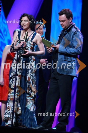 Polona Požgan Štorman in Sašo Papp, Radio CenterViktorji 2009, prireditev - dogajanje v dvorani