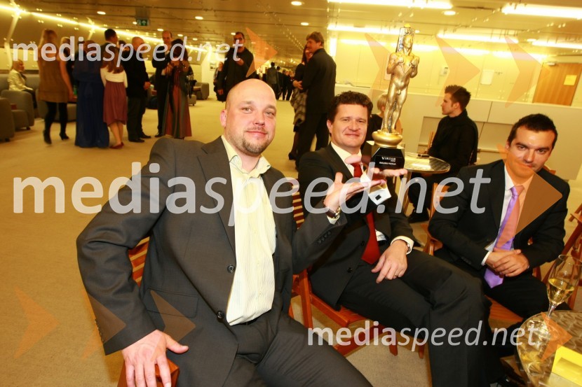 David Irgolič, glavni in odgovorni urednik radia Center in Marko Kolbl, lastnik Radia CenterViktorji 2009, zaključna zabava