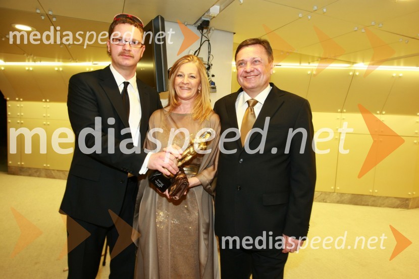 Jurij Zrnec, TV voditelj, Mija Jankovič in Zoran Jankovič, župan Mestne občine LjubljanaViktorji 2009, zaključna zabava