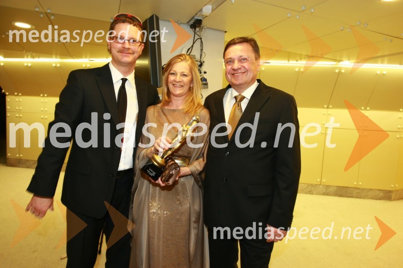 Jurij Zrnec, TV voditelj, Mija Jankovič in Zoran Jankovič, župan Mestne občine LjubljanaViktorji 2009, zaključna zabava