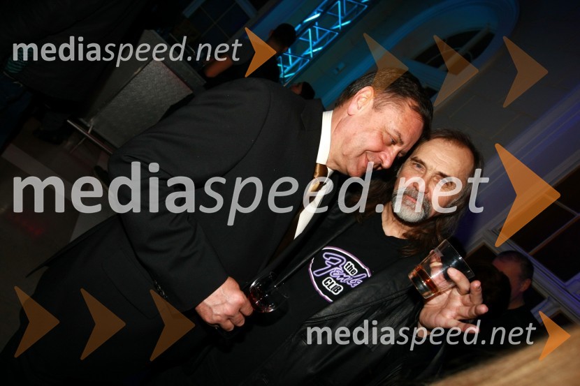 Zoran Jankovič, župan MOL in Dragan Bulič, dobitnik viktorja za življenjsko deloViktorji 2009, zaključna zabava