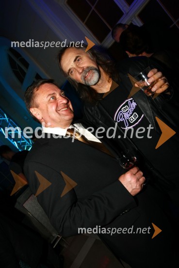 Zoran Jankovič, župan MOL in Dragan Bulič, dobitnik viktorja za življenjsko deloViktorji 2009, zaključna zabava