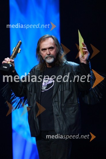 Dragan Bulič, glasbeni urednik Vala 202 in dobitnik Viktorja za življenjsko deloViktorji 2009, prireditev - dogajanje v dvorani