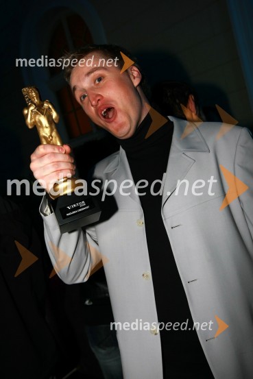 Denis Avdič, voditelj Radio 1Viktorji 2009, zaključna zabava