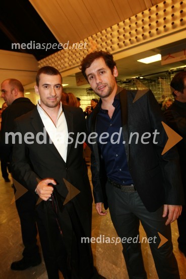 Marko Potrč, voditelj, Radio 1 in Peter Poles, TV voditeljViktorji 2009, rdeča preproga in dogajanje pred dvorano