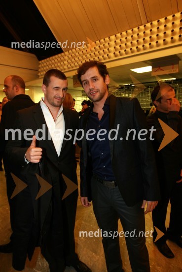 Marko Potrč, voditelj, Radio 1 in Peter Poles, TV voditeljViktorji 2009, rdeča preproga in dogajanje pred dvorano