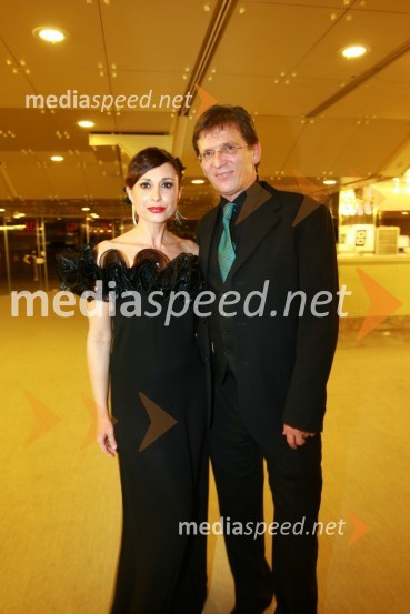Tina Gorenjak, igralka ter Stane Cencelj, lastnik in direktor Radia HitViktorji 2009, zaključna zabava