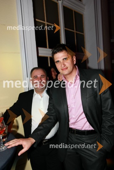 Janez Bobnar, prokurist DBC MEDIKAL d.o.o. in Zoran G. Grbić, vodja Diners Cluba ExclusiveViktorji 2009, zaključna zabava