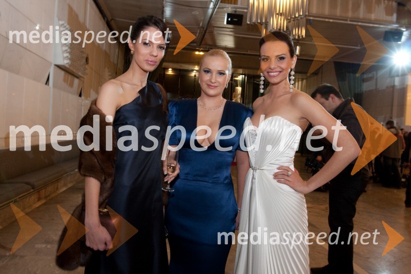 Sabina Remar, Miss Universe 2004, Danica Lovenjak, vremenarka in Mirela Korač, miss Universe Slovenije 2009Viktorji 2009, rdeča preproga in dogajanje pred dvorano