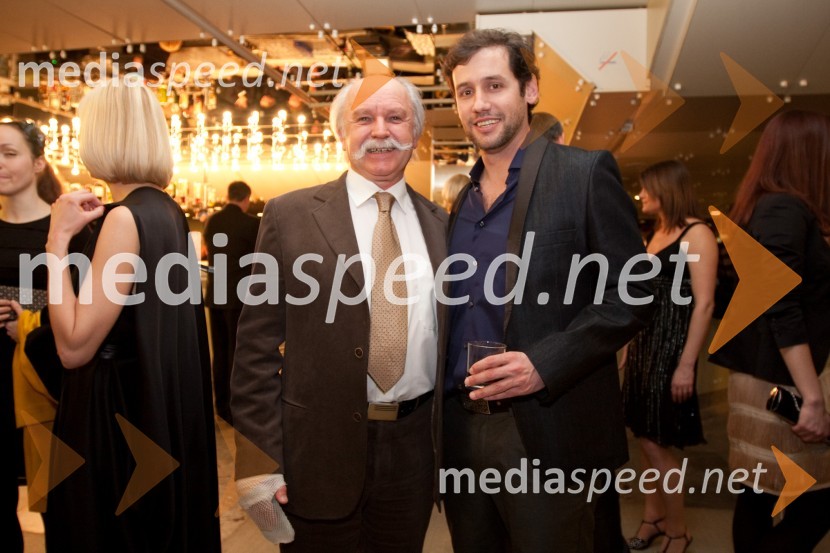 Rado Likon, direktor fotografije in producent filma o Almi Karlin in Peter Poles, TV voditeljViktorji 2009, zaključna zabava