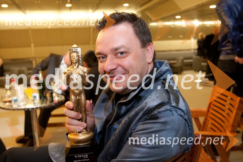 Sašo Papp, moderator na Radio Center
Viktorji 2009, zaključna zabava