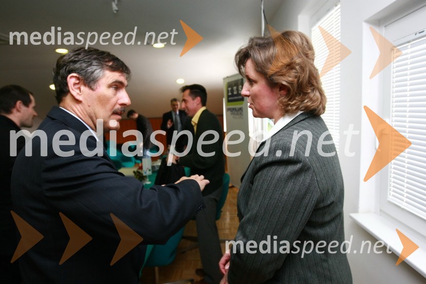 Danijel Muršič, direktor podjetja Menerga d.o.o. in Irena Pungartnik, IMOS d.d.23. mednarodni sejem gradbeništva in gradbenih materialov MEGRA 2010, slovesna otvoritev