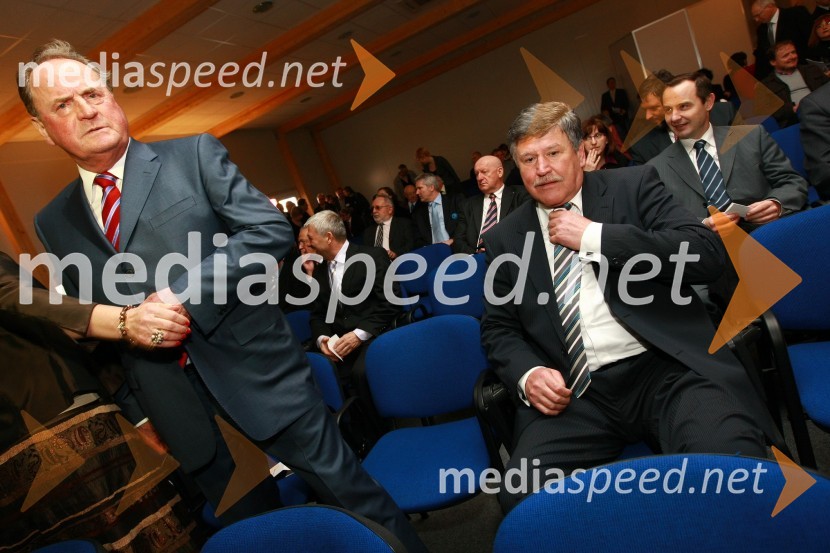 Ivan Zidar, predsednik uprave SCT in Dušan Črnigoj, generalni direktor podjetja Primorje d.d.23. mednarodni sejem gradbeništva in gradbenih materialov MEGRA 2010, slovesna otvoritev