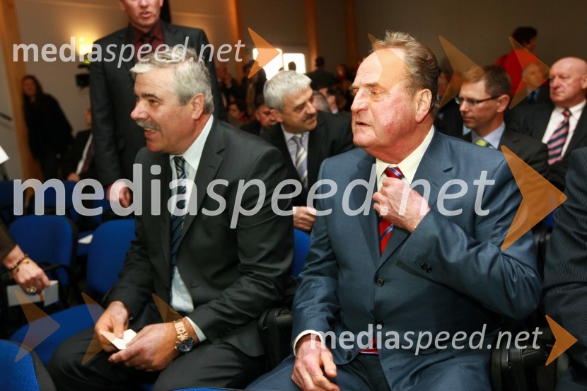 Jože Funda, generalni direktor podjetja Salonit Anhovo in Ivan Zidar, predsednik uprave SCT23. mednarodni sejem gradbeništva in gradbenih materialov MEGRA 2010, slovesna otvoritev