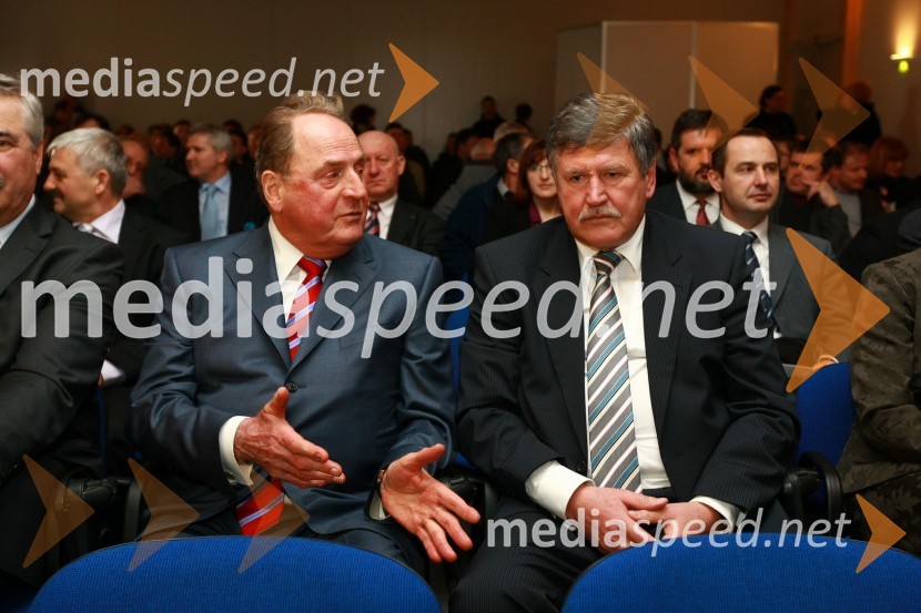 Ivan Zidar, predsednik uprave SCT in Dušan Črnigoj, generalni direktor podjetja Primorje d.d.23. mednarodni sejem gradbeništva in gradbenih materialov MEGRA 2010, slovesna otvoritev