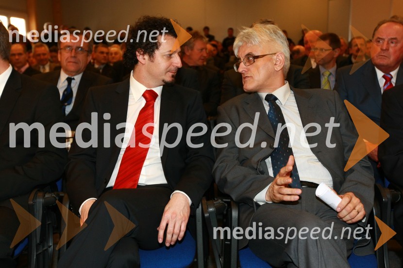 Dr. Patrick Vlačič, minister za promet in dr. Roko Žarnić, minister za okolje in prostor23. mednarodni sejem gradbeništva in gradbenih materialov MEGRA 2010, slovesna otvoritev