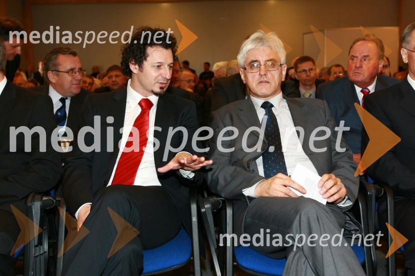 Dr. Patrick Vlačič, minister za promet in dr. Roko Žarnić, minister za okolje in prostor23. mednarodni sejem gradbeništva in gradbenih materialov MEGRA 2010, slovesna otvoritev