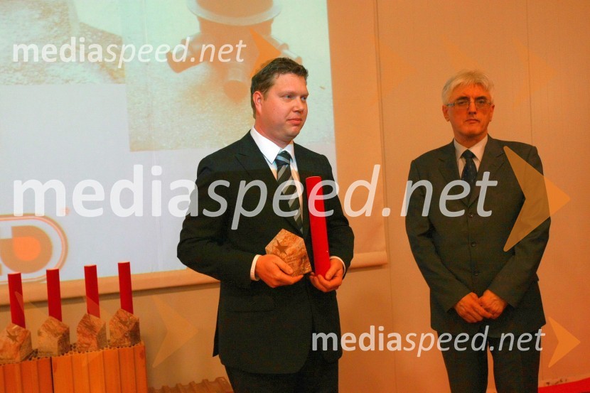 Matjaž Pavlinjek, tehnični direktor Roto Pavlinjek, d.o.o. in dr. Roko Žarnić, minister za okolje in prostor23. mednarodni sejem gradbeništva in gradbenih materialov MEGRA 2010, slovesna otvoritev