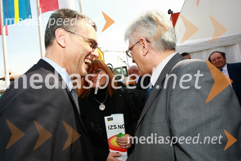 Črtomir Remec, predsednik Inženirske zbornice Slovenije (IZS) ter dr. Roko Žarnić, minister za okolje in prostor23. mednarodni sejem gradbeništva in gradbenih materialov MEGRA 2010, slovesna otvoritev
