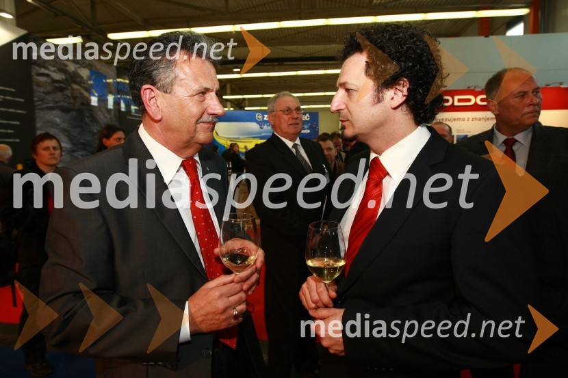 Anton Kampuš, župan občine Gornja Radgona ter poslanec in dr. Patrick Vlačič, minister za promet,23. mednarodni sejem gradbeništva in gradbenih materialov MEGRA 2010, slovesna otvoritev