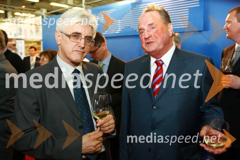 Dr. Roko Žarnić, minister za okolje in prostor ter Ivan Zidar, predsednik uprave SCT23. mednarodni sejem gradbeništva in gradbenih materialov MEGRA 2010, slovesna otvoritev