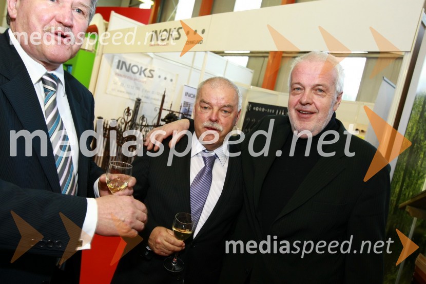 Branko Selak, predsednik Združenja za gradbeništvo pri GZS in predsednik upravnega odbora podjetja Marmor Hotavlje Holding d.o.o. ter Marjan Pinter, direktor Konstruktor vgr. d.o.o.23. mednarodni sejem gradbeništva in gradbenih materialov MEGRA 2010, slovesna otvoritev