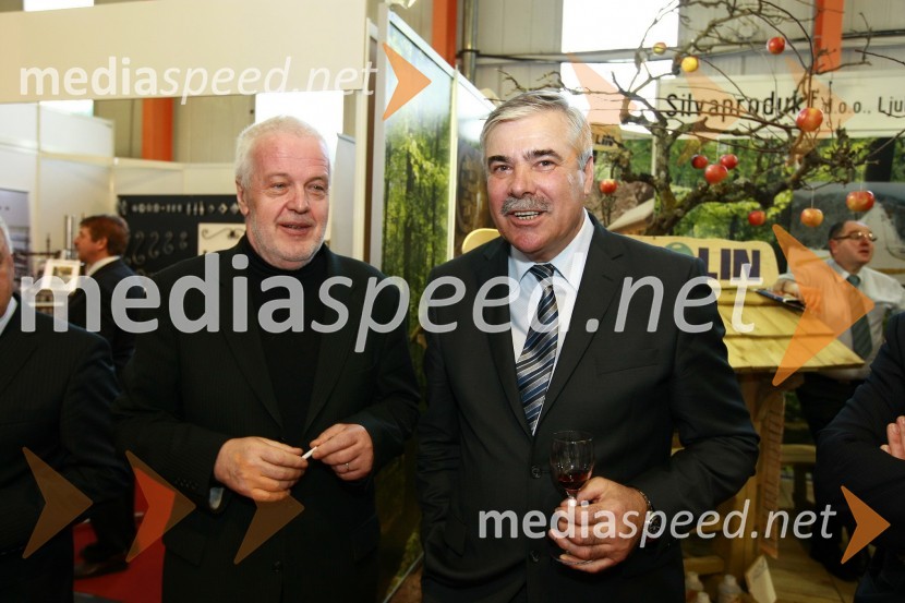 Marjan Pinter, direktor Konstruktor vgr. d.o.o. in Jože Funda, generalni direktor podjetja Salonit Anhovo23. mednarodni sejem gradbeništva in gradbenih materialov MEGRA 2010, slovesna otvoritev