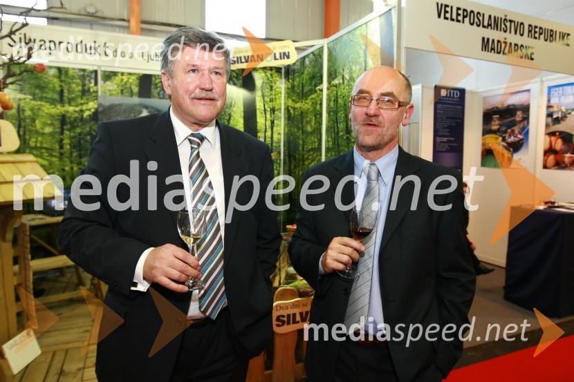 Dušan Črnigoj, generalni direktor podjetja Primorje d.d. in ...23. mednarodni sejem gradbeništva in gradbenih materialov MEGRA 2010, slovesna otvoritev