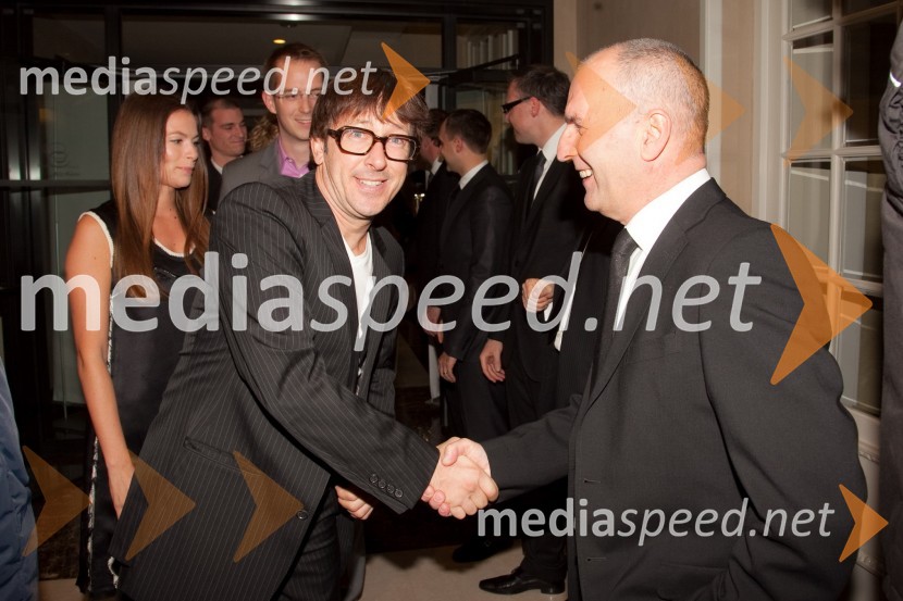 Aljoša Rebolj, fotograf in Stojan Pirjevec, lastnik in direktor BMW AvtoSelect d.o.o.BMW SLO, predstavitev novega avtomobila BMW serije 5