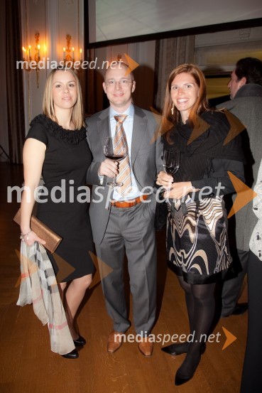 Katarina Meglin in soprog Andrej Meglič, direktor radia Expres in ...BMW SLO, predstavitev novega avtomobila BMW serije 5