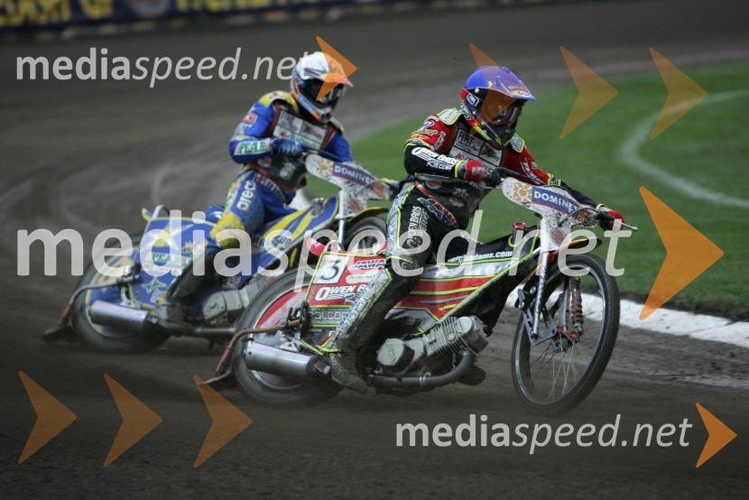 Leigh Adams (Avstralija) in Andreas Jonsson (Švedska)SPEEDWAY GRAND PRIX, VN Evrope 2006, dirka