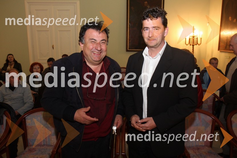 Dr. Melqart Mohamad Berro, mestni svetnik MOM in Rok Peče, podžupan Mestne občine Maribor in tibetanska menihaObisk Njegove svetosti XIV. Dalajlame Tenzina Gyatsa v Mariboru, prvi spremljevalni dogodek