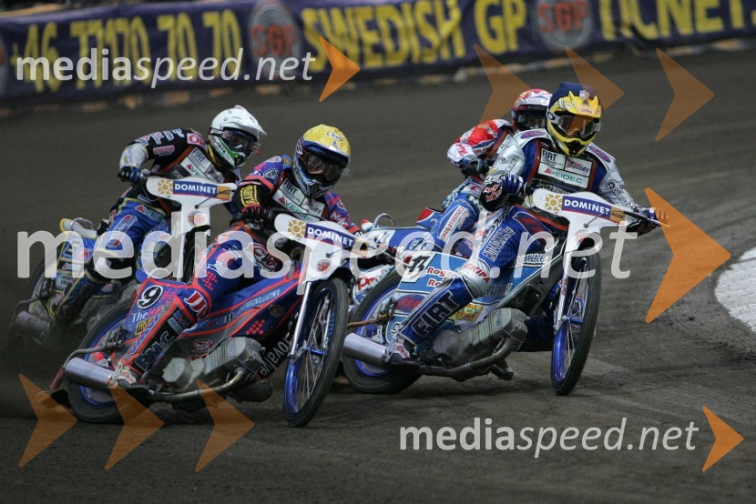 Scott Nicholls (VBR), Matej Žagar (Slovenija), Bjarne Pedersen (Danska) in Piotr Protasiewicz (Poljska)
 
SPEEDWAY GRAND PRIX, VN Evrope 2006, dirka
