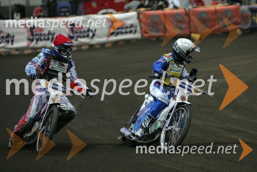 Jason Crump (Avstralija) in Nicki Pedersen (Danska)SPEEDWAY GRAND PRIX, VN Evrope 2006, dirka