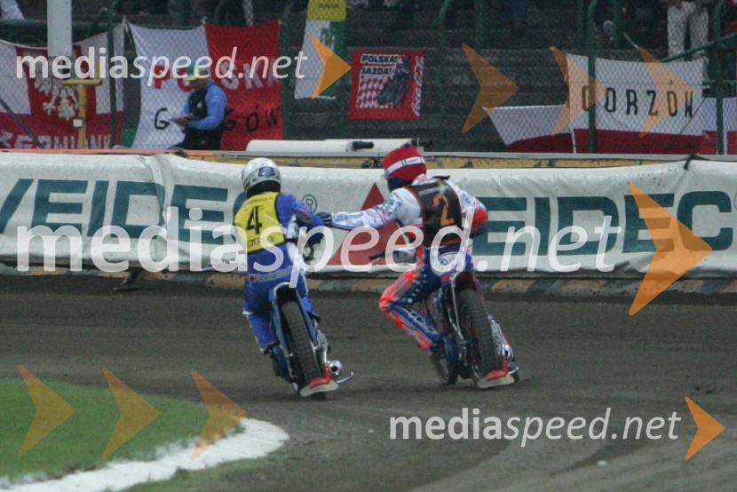 Nicki Pedersen (Danska) in Jason Crump (Avstralija)SPEEDWAY GRAND PRIX, VN Evrope 2006, dirka