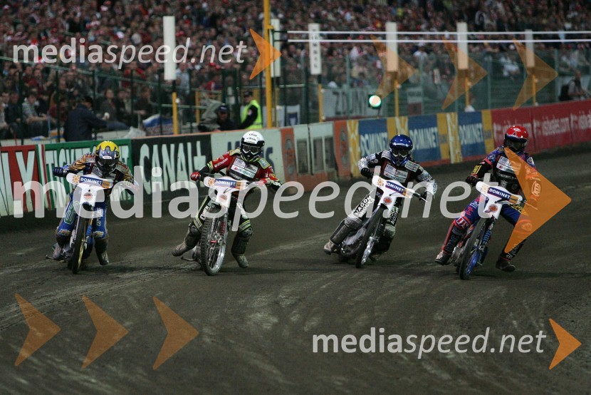 Tony Rickardsson (Švedska), Leigh Adams (Avstralija), Lee Richardson (VBR) in Scott Nicholls (VBRSPEEDWAY GRAND PRIX, VN Evrope 2006, dirka