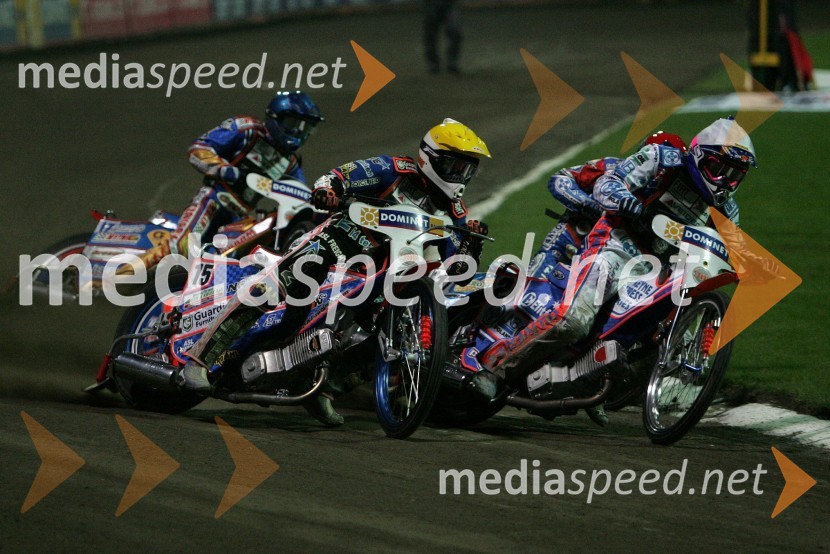 Jason Crump (Avstralija), Niels Kristian Iversen (Danska), Jaroslaw Hampel (Poljska) in Janusz Kolodziej (Poljska)
 
SPEEDWAY GRAND PRIX, VN Evrope 2006, dirka