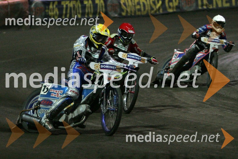 Matej Žagar (Slovenija), Leigh Adams (Avstralija) in Niels Kristian Iversen (Danska) 
 
SPEEDWAY GRAND PRIX, VN Evrope 2006, dirka
