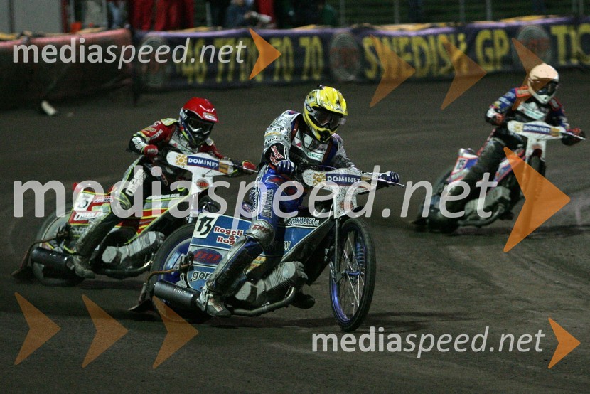 Matej Žagar (Slovenija), Leigh Adams (Avstralija) in Niels Kristian Iversen (Danska)
SPEEDWAY GRAND PRIX, VN Evrope 2006, dirka