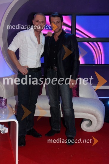 Sebastian, pevec in tv voditelj ter Marko Vozelj, pevecRdeča preproga s Sebastianom, snemanje oddaje