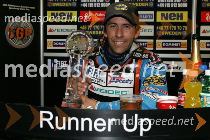 Greg Hancock (ZDA) 2.mesto na VN EvropeSPEEDWAY GRAND PRIX, VN Evrope 2006, dirka