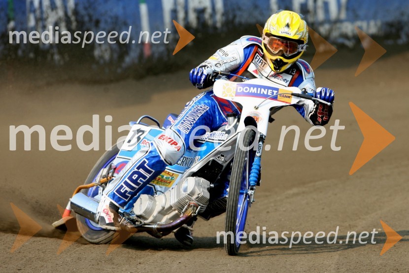Matej Žagar (Slovenija)SPEEDWAY GRAND PRIX, VN Evrope 2006, trening