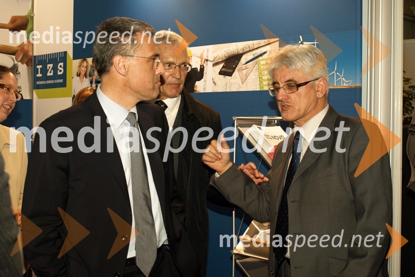 Črtomir Remec, predsednik Inženirske zbornice Slovenije (IZS) in dr. Roko Žarnić, minister za okolje in prostor23. mednarodni sejem gradbeništva in gradbenih materialov MEGRA 2010, slovesna otvoritev